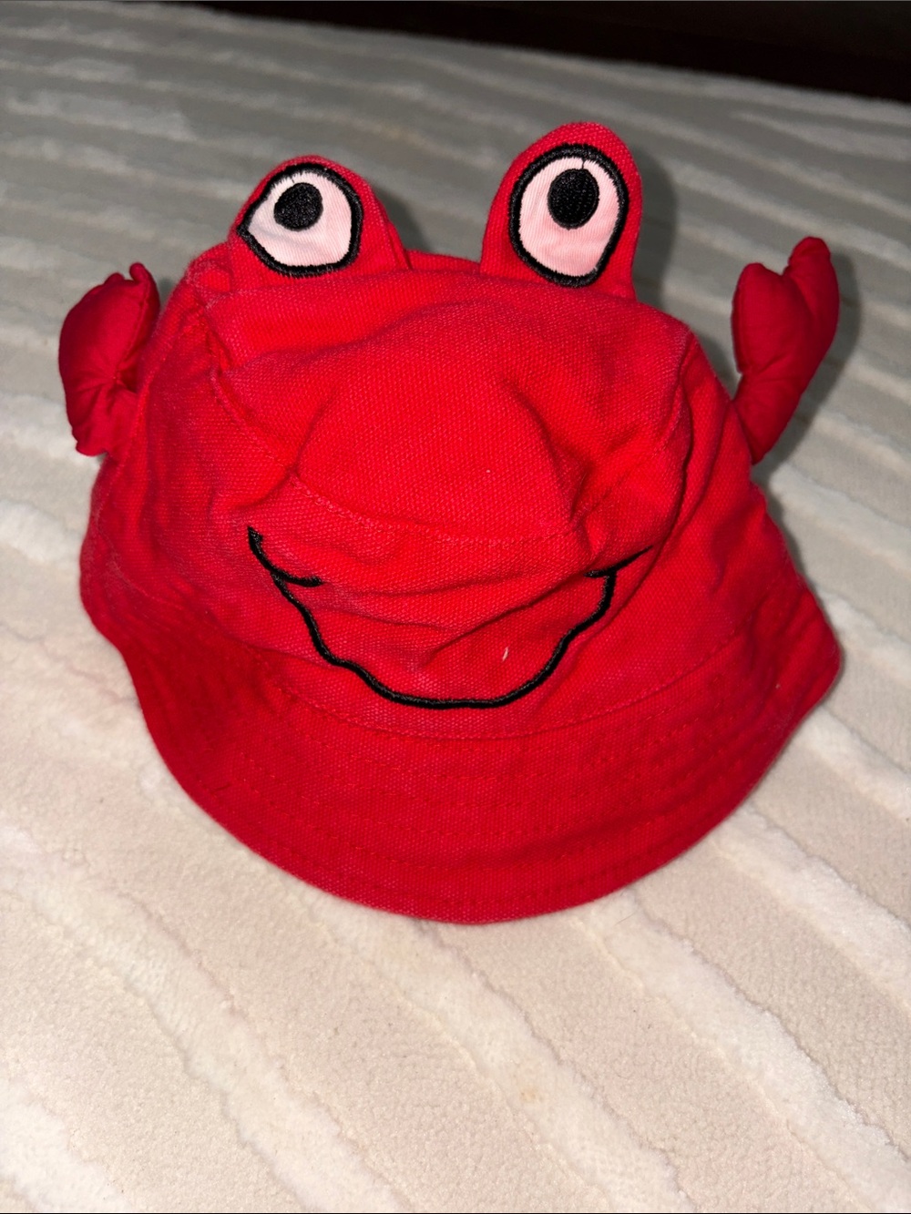 Red Kids Crab Bucket Hat - Cute Sun Hat